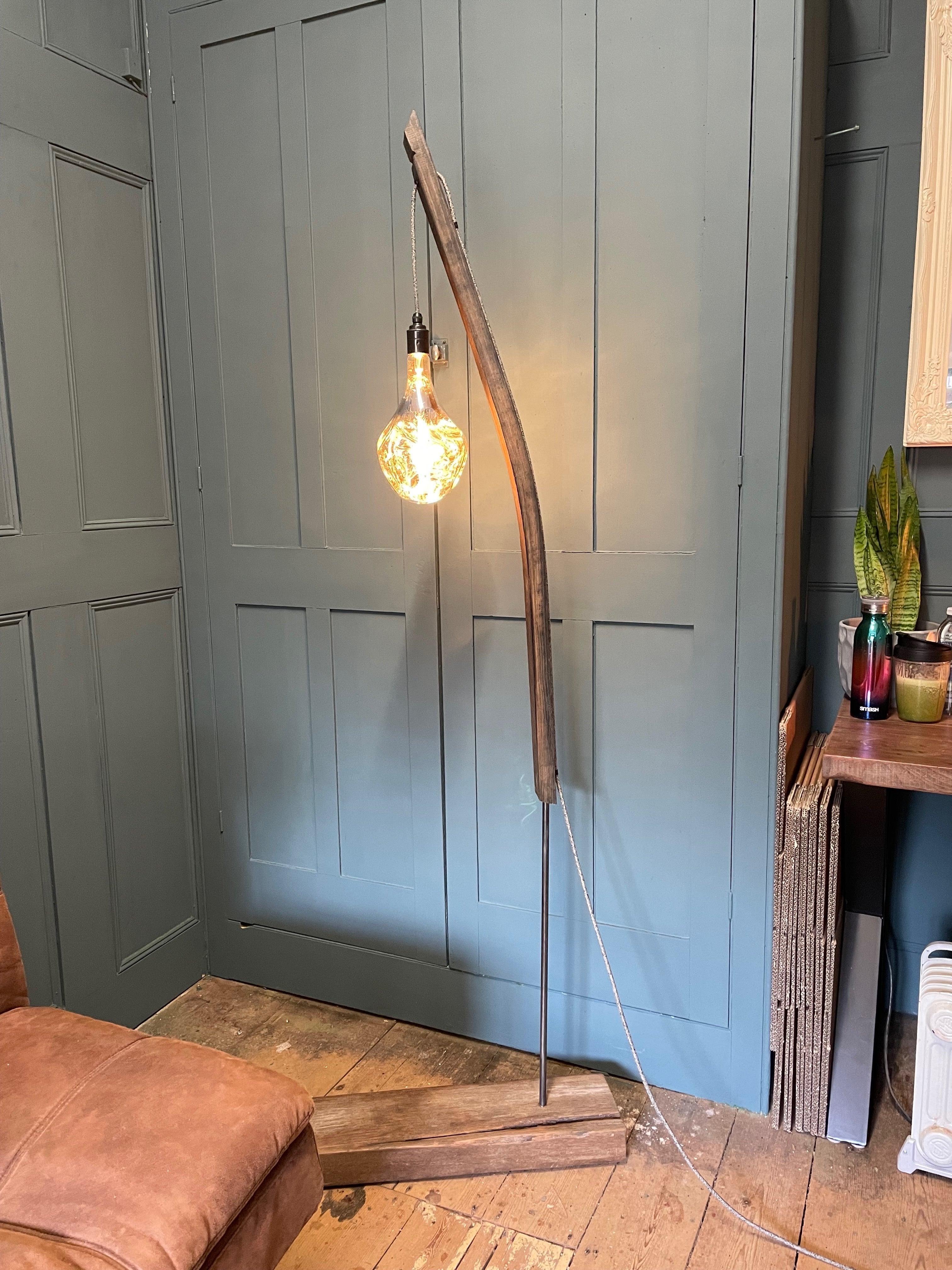 Whiskey Stave Standard Lamp