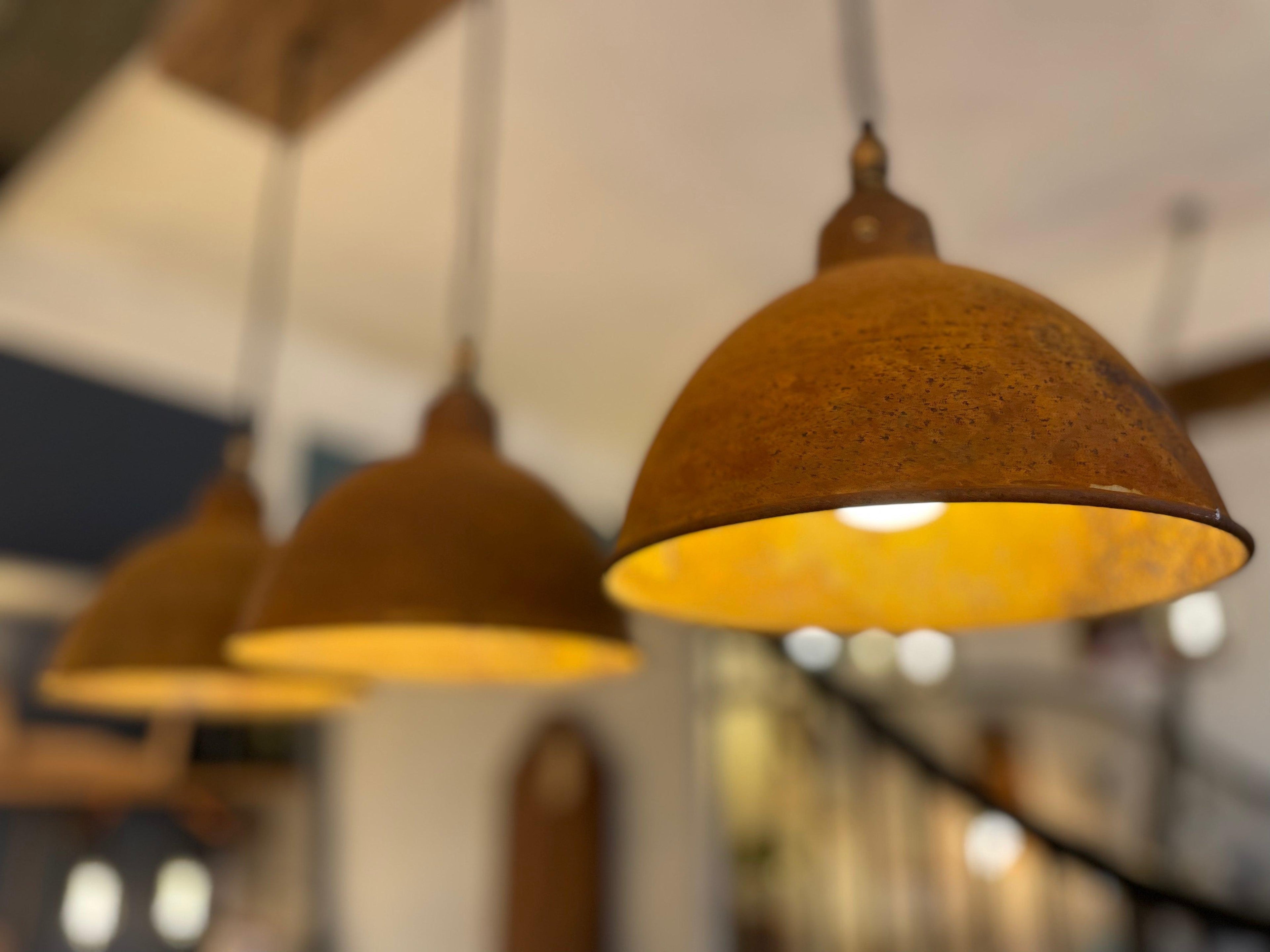 Oak Beam Light with Shades