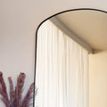Yoko - Black Metal Gentle Arch Mirror - 180cm x 105cm